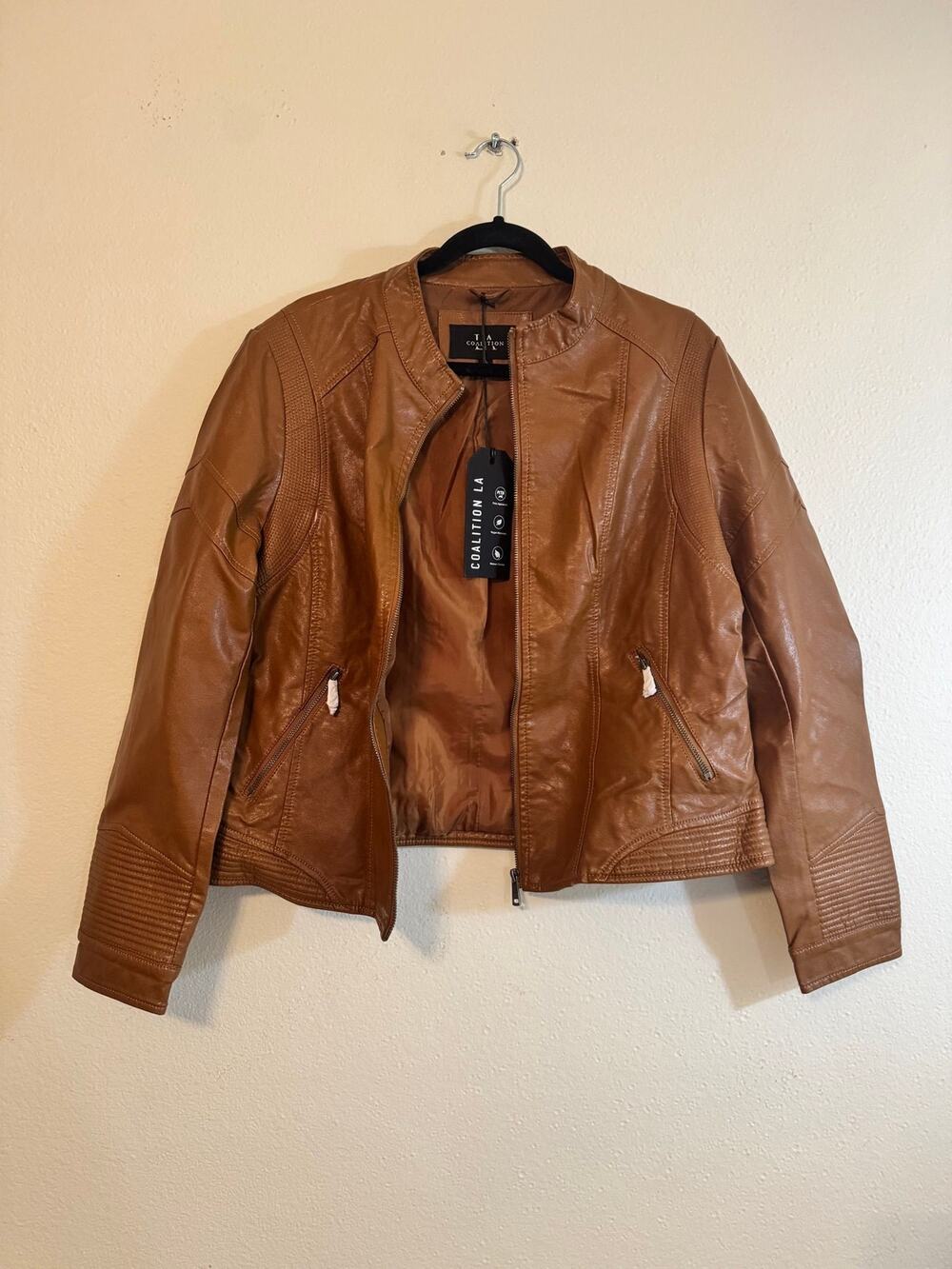 Coalition LA faux leather jacket